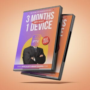 3 MONTHS 1 DEVICE - IPTV SMARTERS PRO SUBSCRIPTION